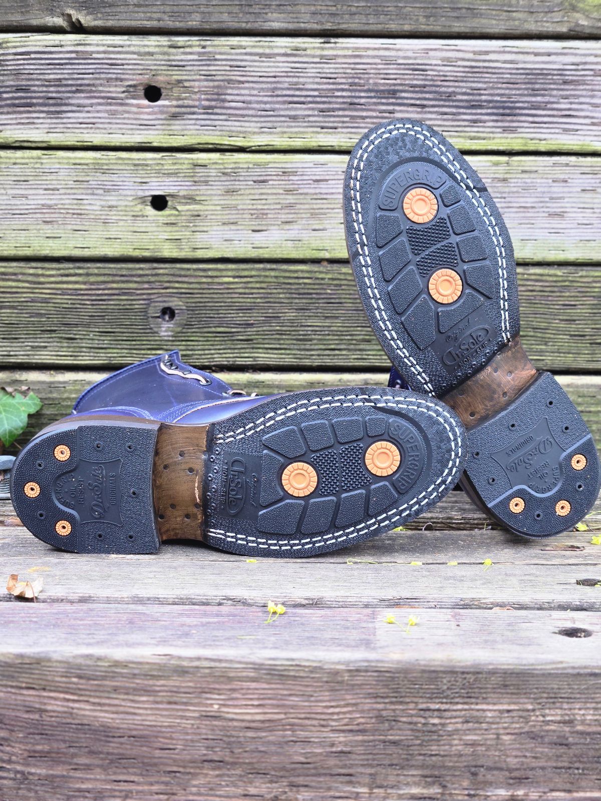 Photo by ShnyHntr91 on April 18, 2026 of the Nicks 1925 Last Moc Toes in Wickett & Craig, Double Stuffed Cobalt.