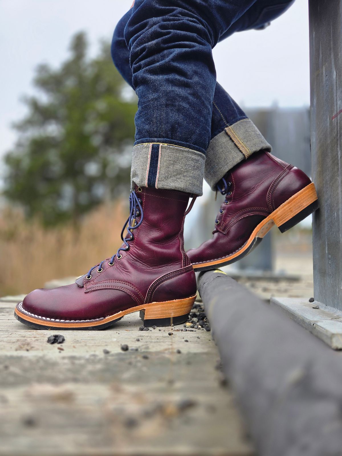 Photo by ShnyHntr91 on November 10, 2024 of the Nicks MTO in Horween, Color #8 Cypress.