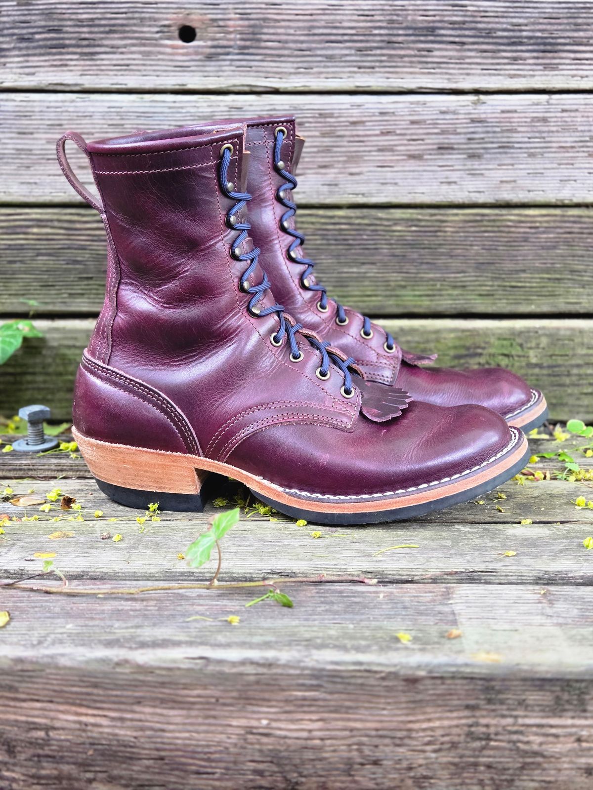 Photo by ShnyHntr91 on April 26, 2025 of the Nicks MTO in Horween, Color #8 Cypress.
