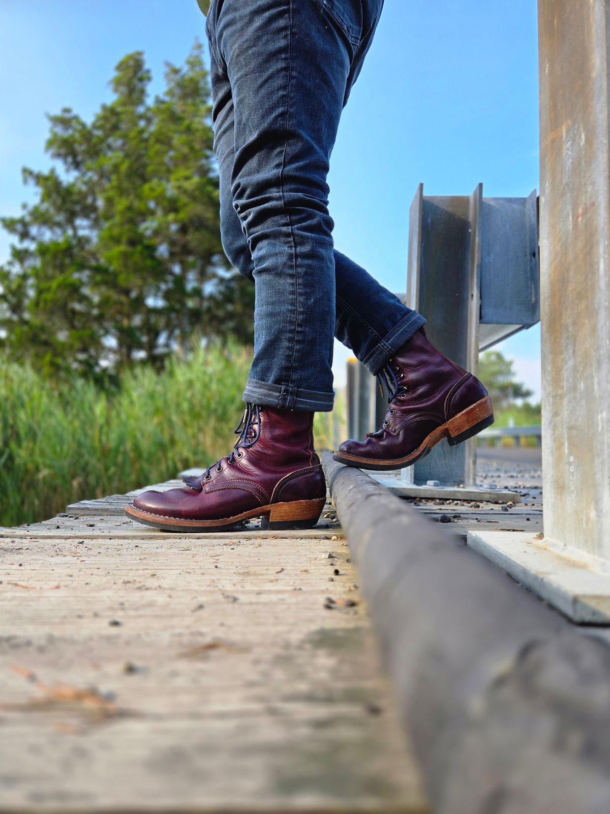 Photo by ShnyHntr91 on July 26, 2025 of the Nicks MTO in Horween, Color #8 Cypress.