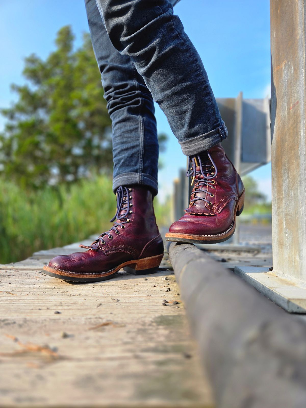 Photo by ShnyHntr91 on July 26, 2025 of the Nicks MTO in Horween, Color #8 Cypress.