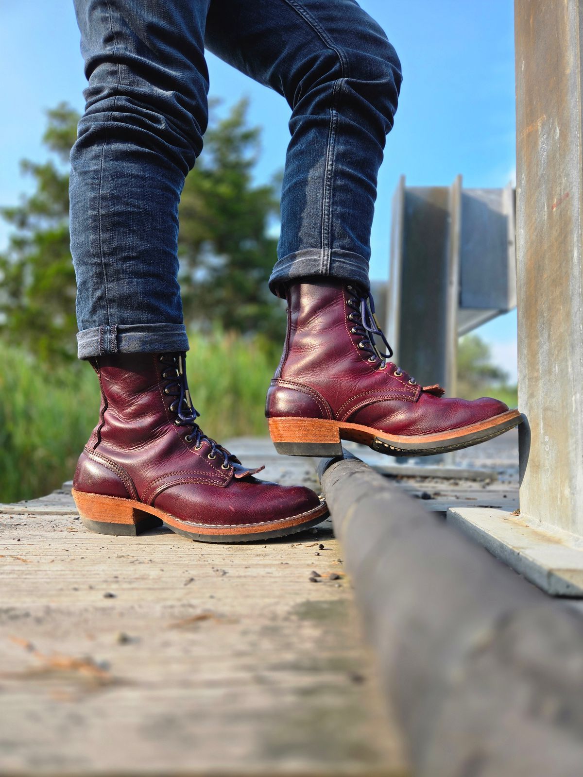 Photo by ShnyHntr91 on July 26, 2025 of the Nicks MTO in Horween, Color #8 Cypress.