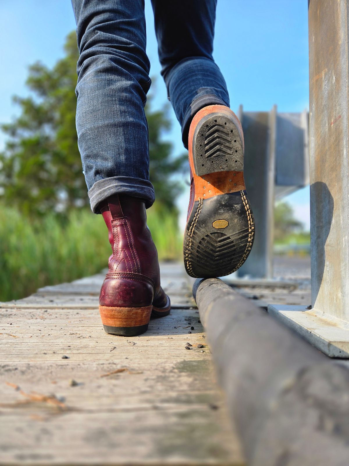 Photo by ShnyHntr91 on July 26, 2025 of the Nicks MTO in Horween, Color #8 Cypress.