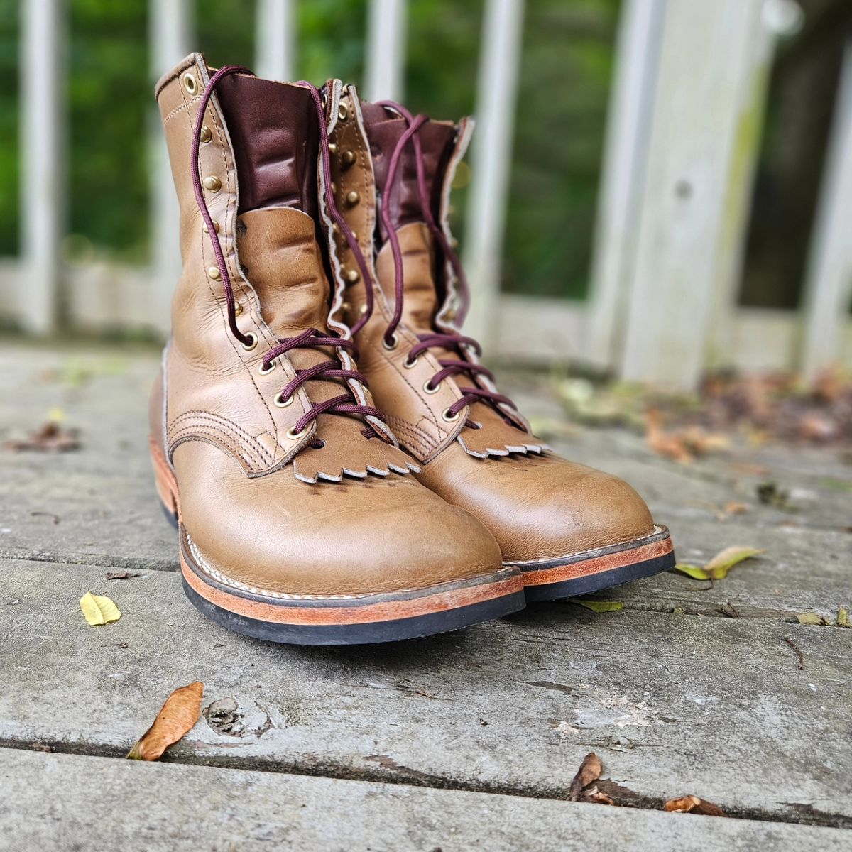 Photo by ShnyHntr91 on June 27, 2024 of the Nicks MTO in Horween, Sage Chromepak.