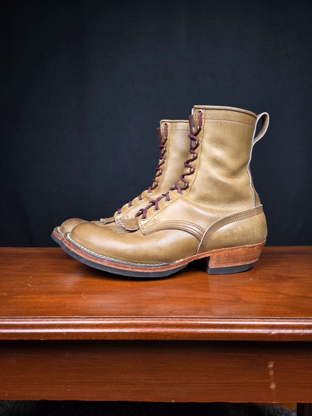 Photo by ShnyHntr91 on February 27, 2025 of the Nicks MTO in Horween, Sage Chromepak.