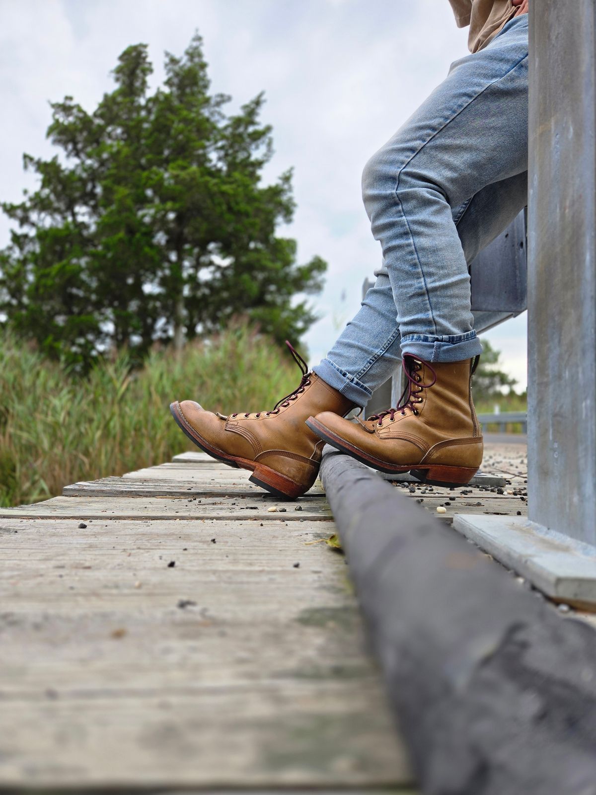 Photo by ShnyHntr91 on August 29, 2025 of the Nicks MTO in Horween, Sage Chromepak.