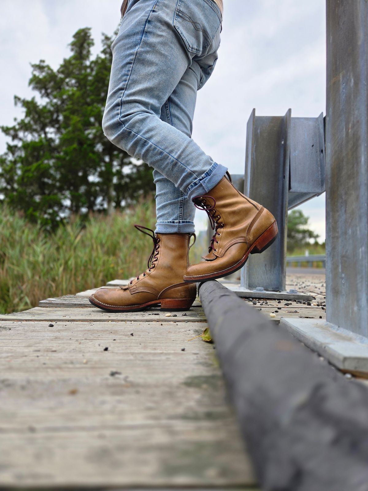 Photo by ShnyHntr91 on August 29, 2025 of the Nicks MTO in Horween, Sage Chromepak.