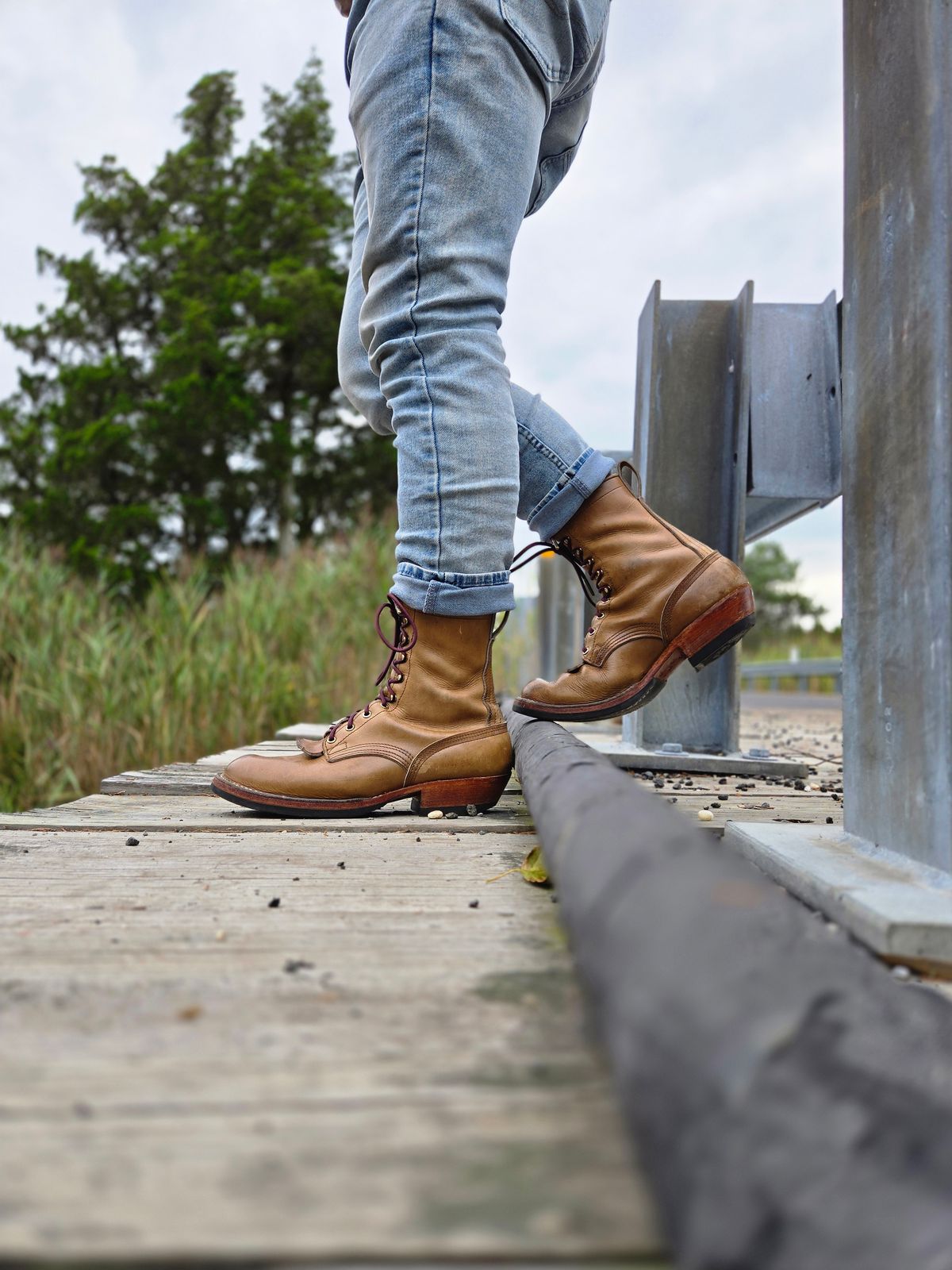 Photo by ShnyHntr91 on August 29, 2025 of the Nicks MTO in Horween, Sage Chromepak.