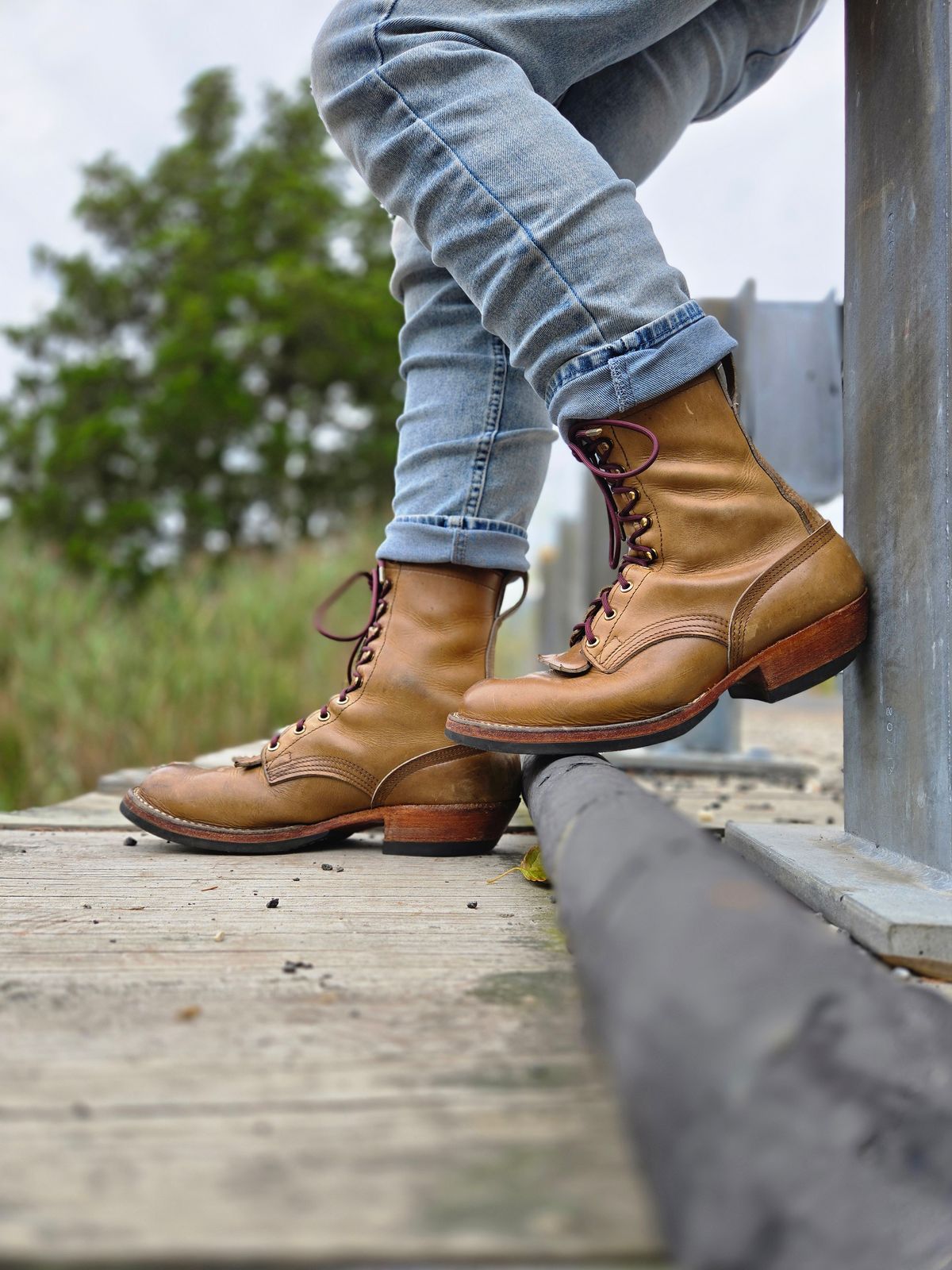 Photo by ShnyHntr91 on August 29, 2025 of the Nicks MTO in Horween, Sage Chromepak.
