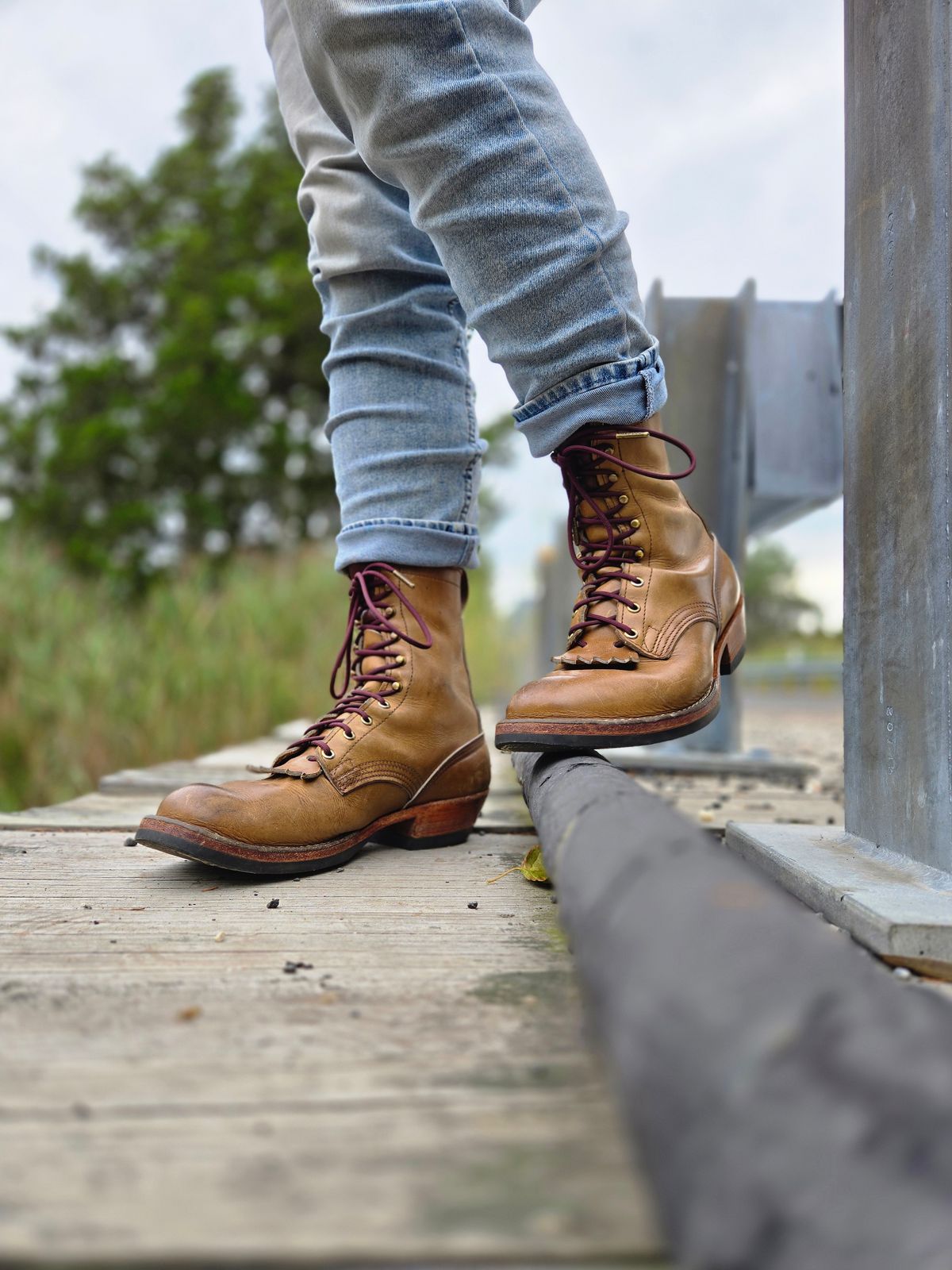 Photo by ShnyHntr91 on August 29, 2025 of the Nicks MTO in Horween, Sage Chromepak.