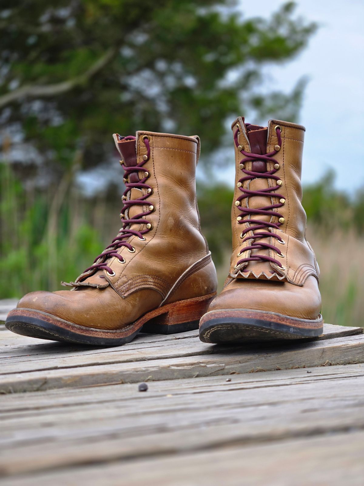 Photo by ShnyHntr91 on May 22, 2026 of the Nicks MTO in Horween, Sage Chromepak.