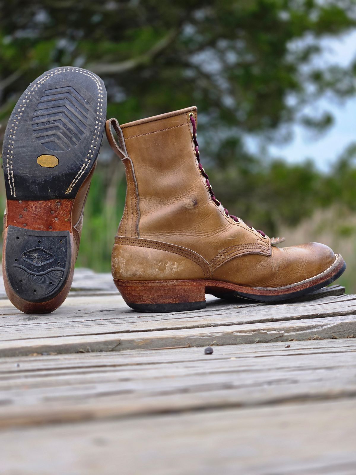 Photo by ShnyHntr91 on May 22, 2026 of the Nicks MTO in Horween, Sage Chromepak.