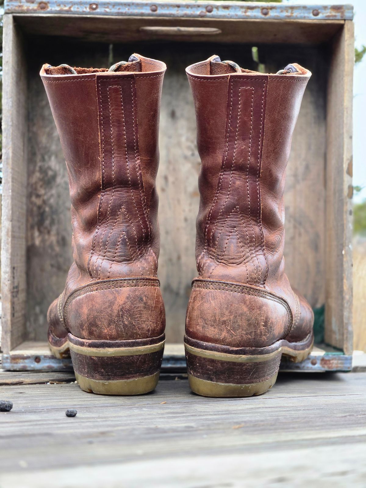 Photo by ShnyHntr91 on April 2, 2026 of the Nicks BuilderPro in Horween Timber Roanoke.