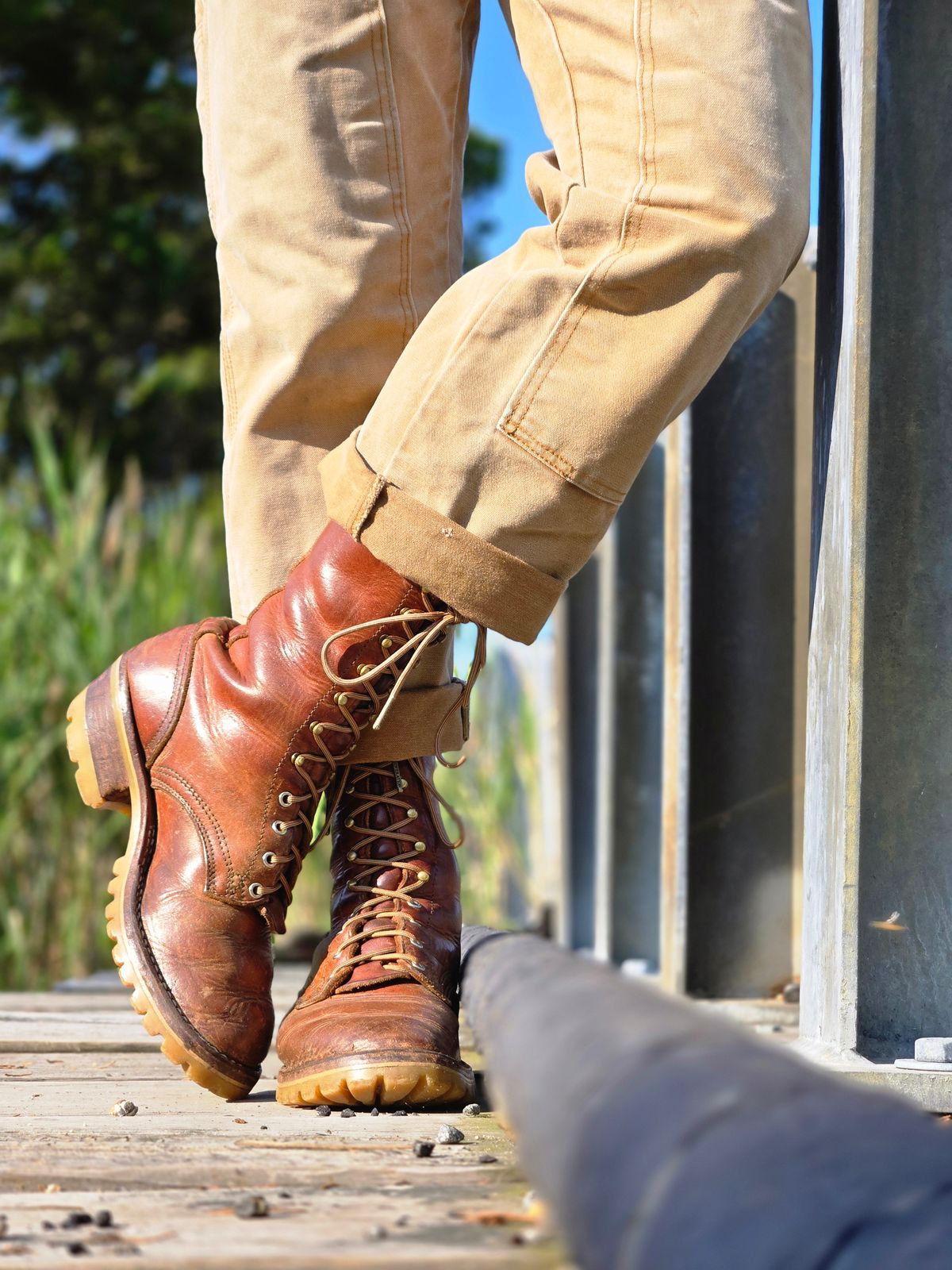 Photo by ShnyHntr91 on August 3, 2025 of the Nicks Builder Pro, MTO in Horween Natural Dublin.