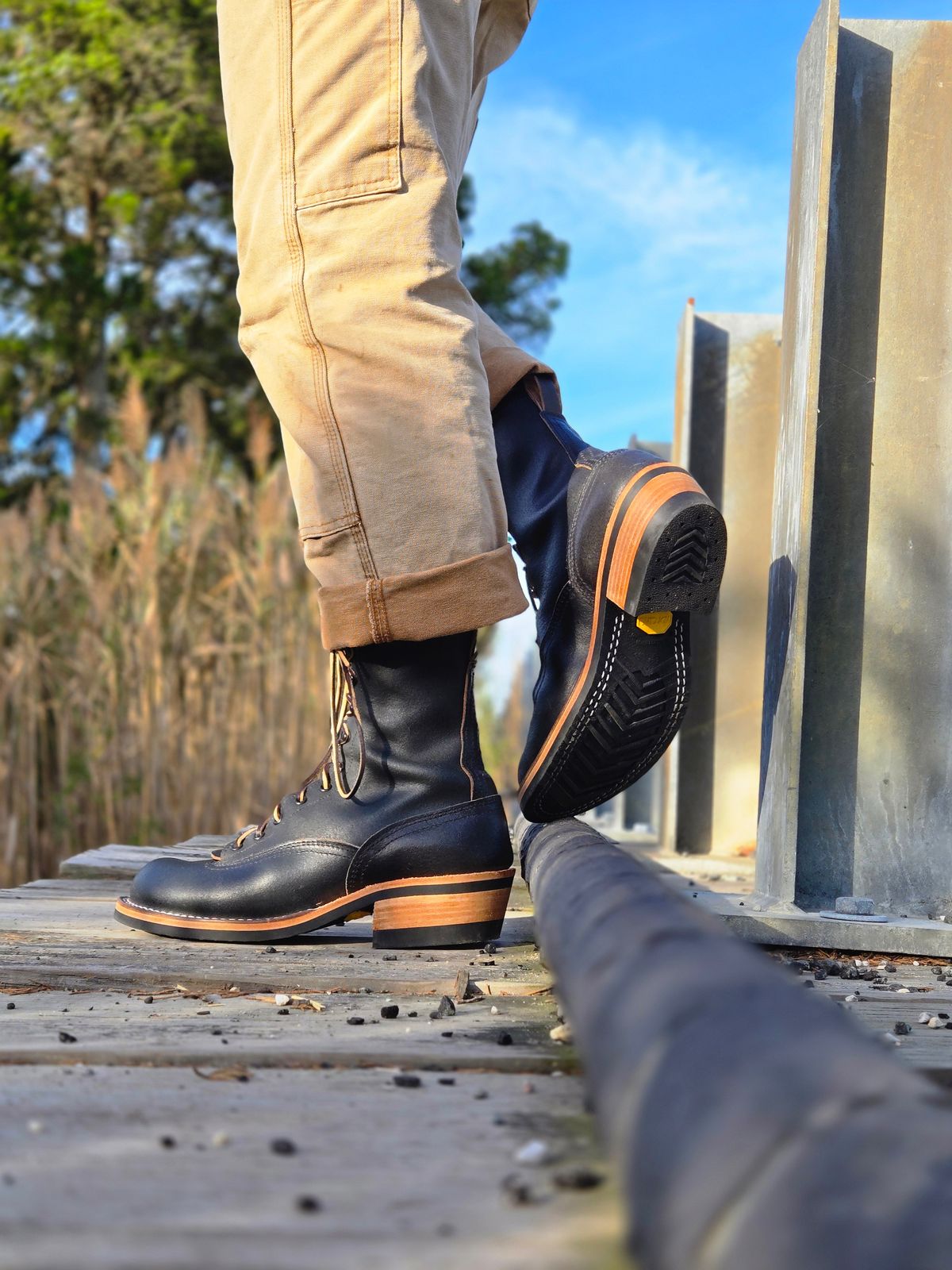 Photo by ShnyHntr91 on October 2, 2025 of the Nicks Lace To Toe in Horween Pacific Waxed Flesh.