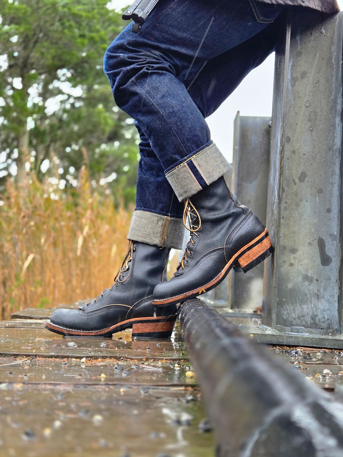 Photo by ShnyHntr91 on October 12, 2025 of the Nicks Lace To Toe in Horween Pacific Waxed Flesh.