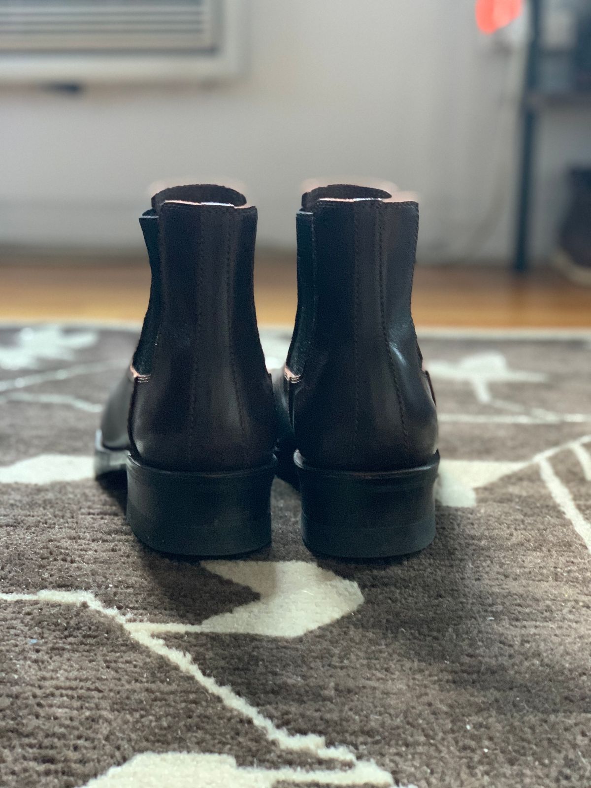 Photo by jb_jams on December 4, 2022 of the Addict Boots AB-03 Chelsea Boots in Unknown Leather.
