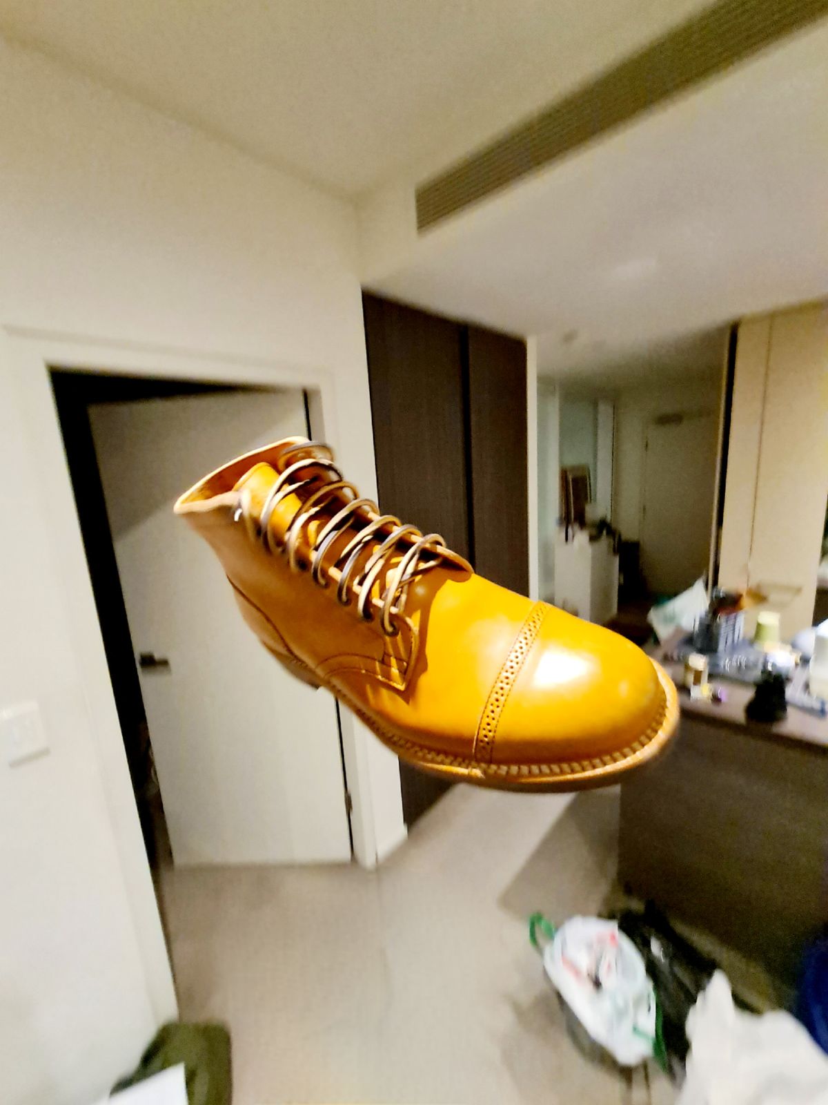 Photo by mormus on October 3, 2022 of the Viberg Service Boot in Tochigi Natural Cowhide.