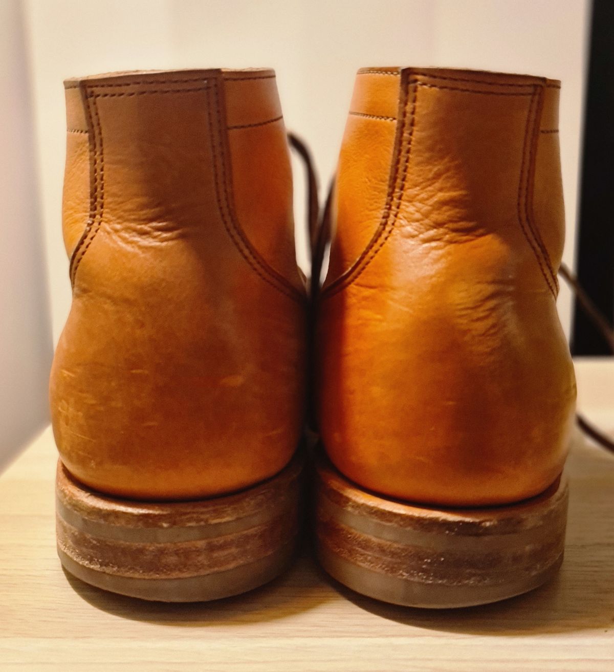 Photo by mormus on April 5, 2023 of the Viberg Service Boot in Tochigi Natural Cowhide.