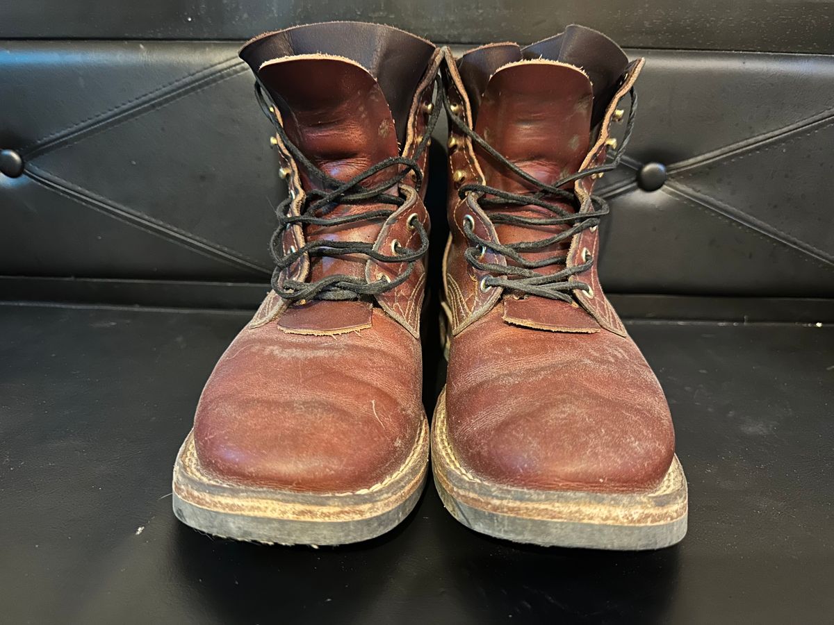 Photo by bootsfeet on November 6, 2023 of the Nicks Falcon in Wickett & Craig Tan Oiled Latigo.