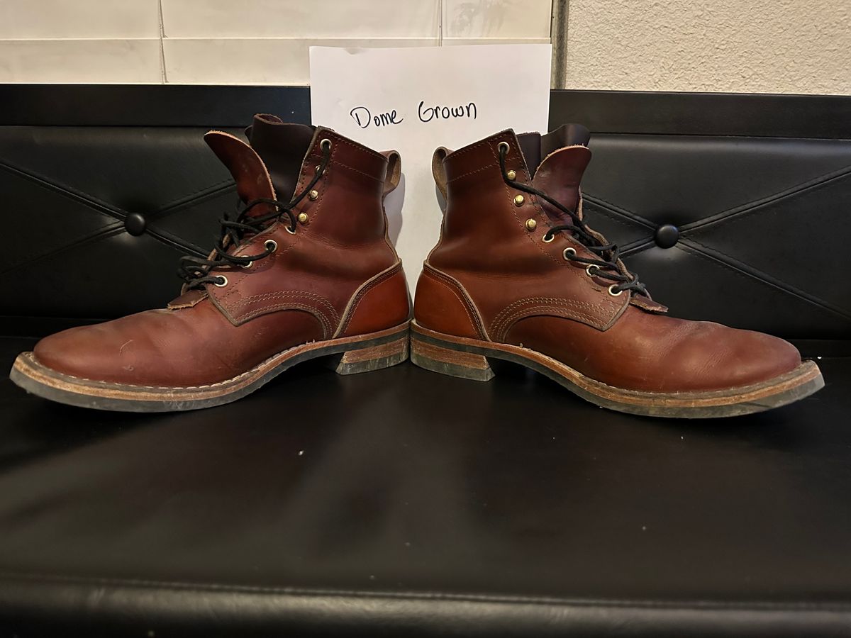 Photo by bootsfeet on November 6, 2023 of the Nicks Falcon in Wickett & Craig Tan Oiled Latigo.