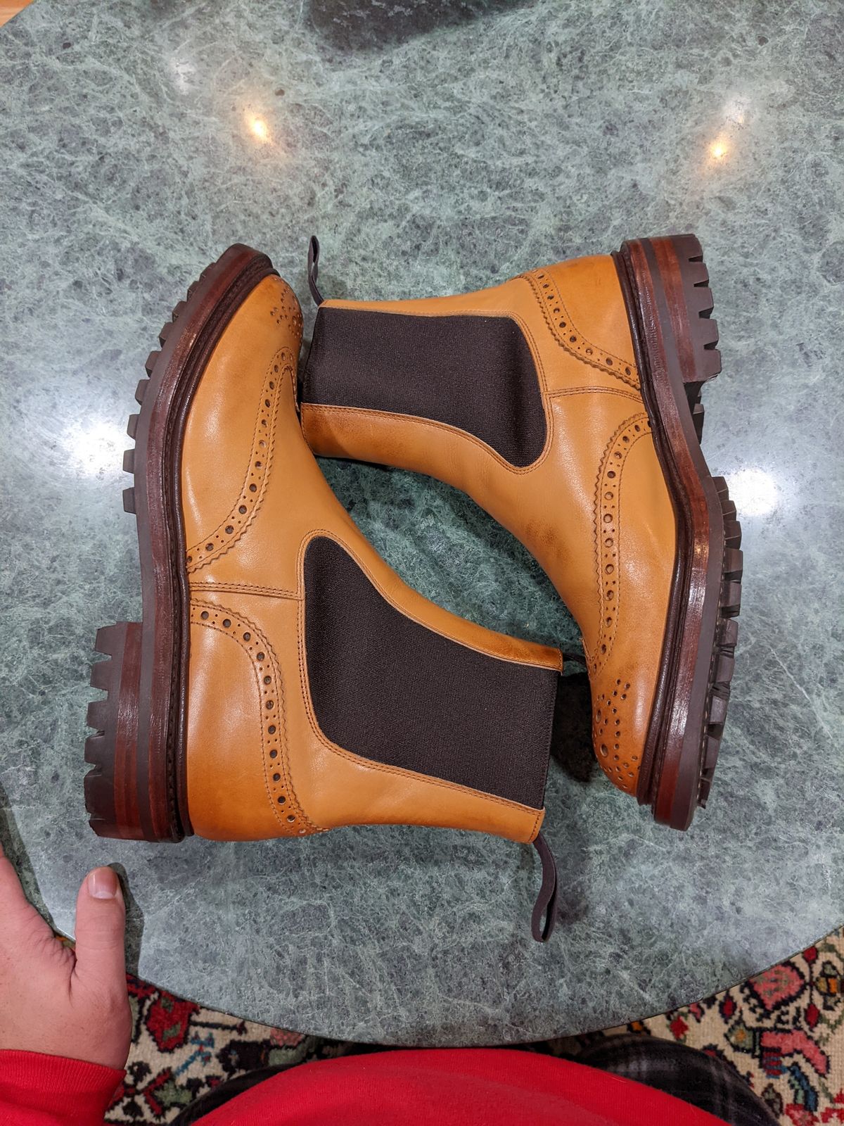Photo by bensta96 on November 1, 2022 of the Tricker's Henry Country Dealer Boot in 1001 Burnished Calf.