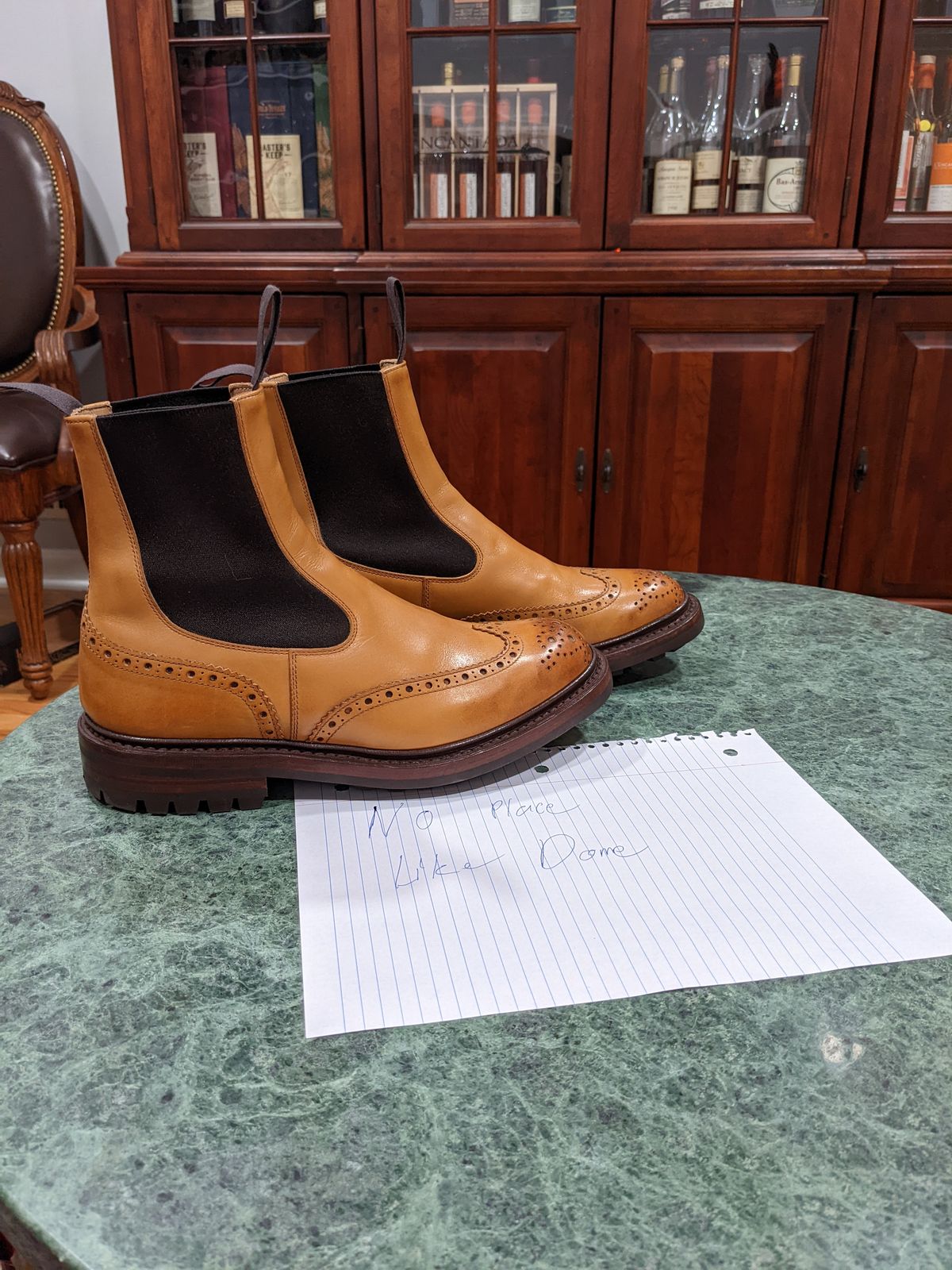 Photo by bensta96 on November 1, 2022 of the Tricker's Henry Country Dealer Boot in 1001 Burnished Calf.