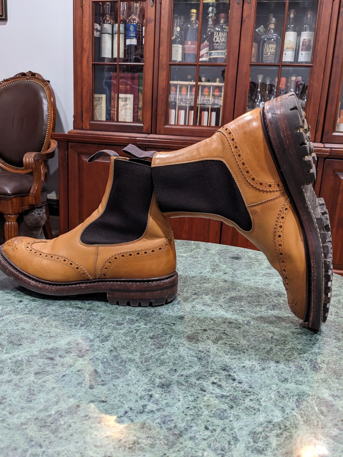 Photo by bensta96 on March 6, 2023 of the Tricker's Henry Country Dealer Boot in 1001 Burnished Calf.