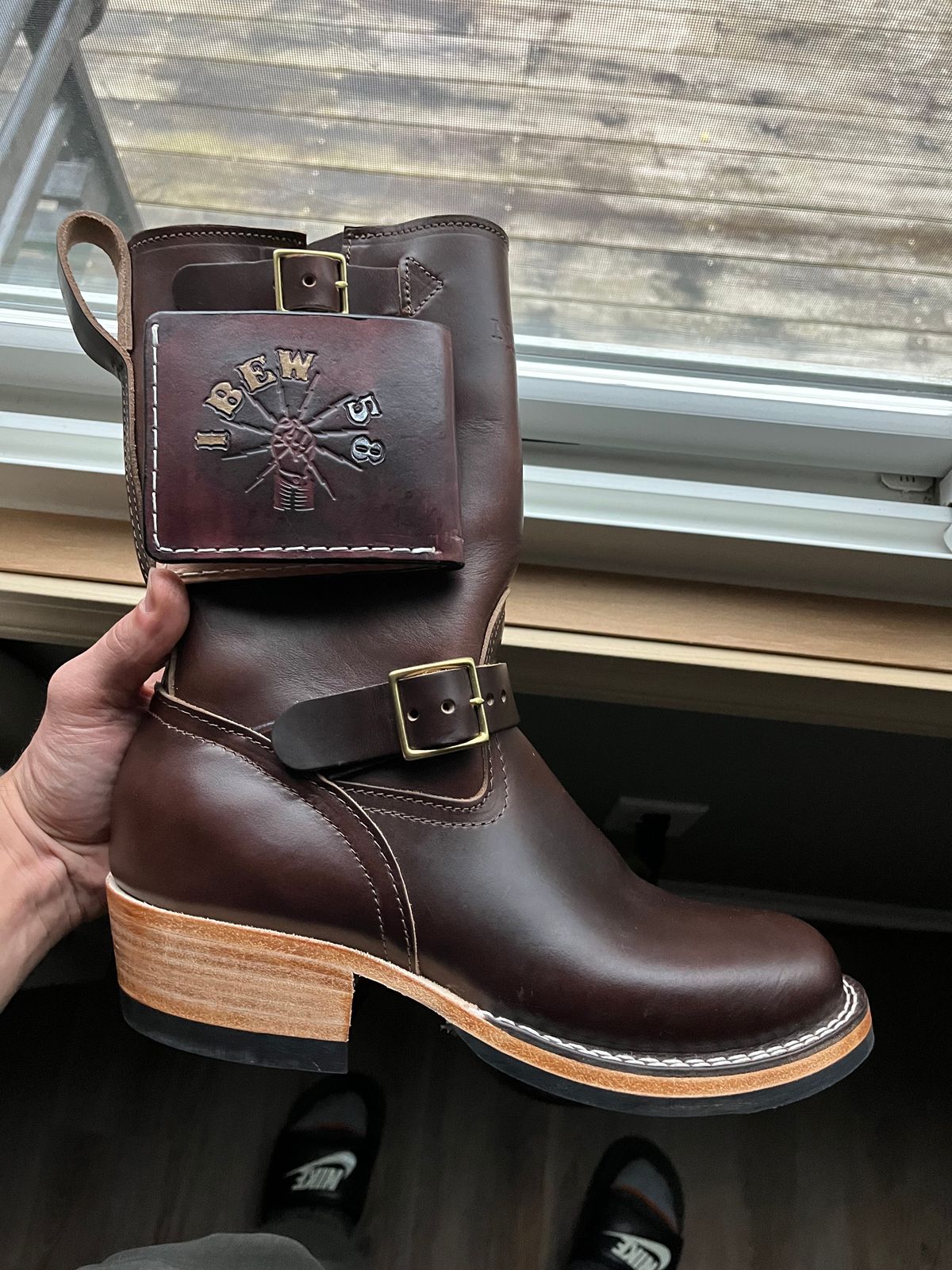 Photo by jeremy.short2 on October 25, 2023 of the Nicks Renegade in Horween Brown Chromexcel.