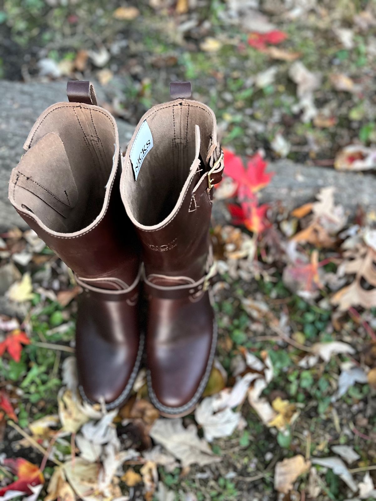 Photo by jeremy.short2 on November 1, 2023 of the Nicks Renegade in Horween Brown Chromexcel.