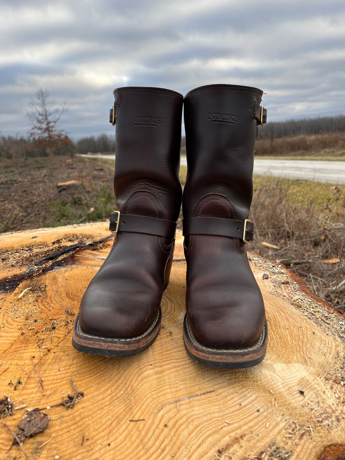 Photo by jeremy.short2 on December 4, 2023 of the Nicks Renegade in Horween Brown Chromexcel.