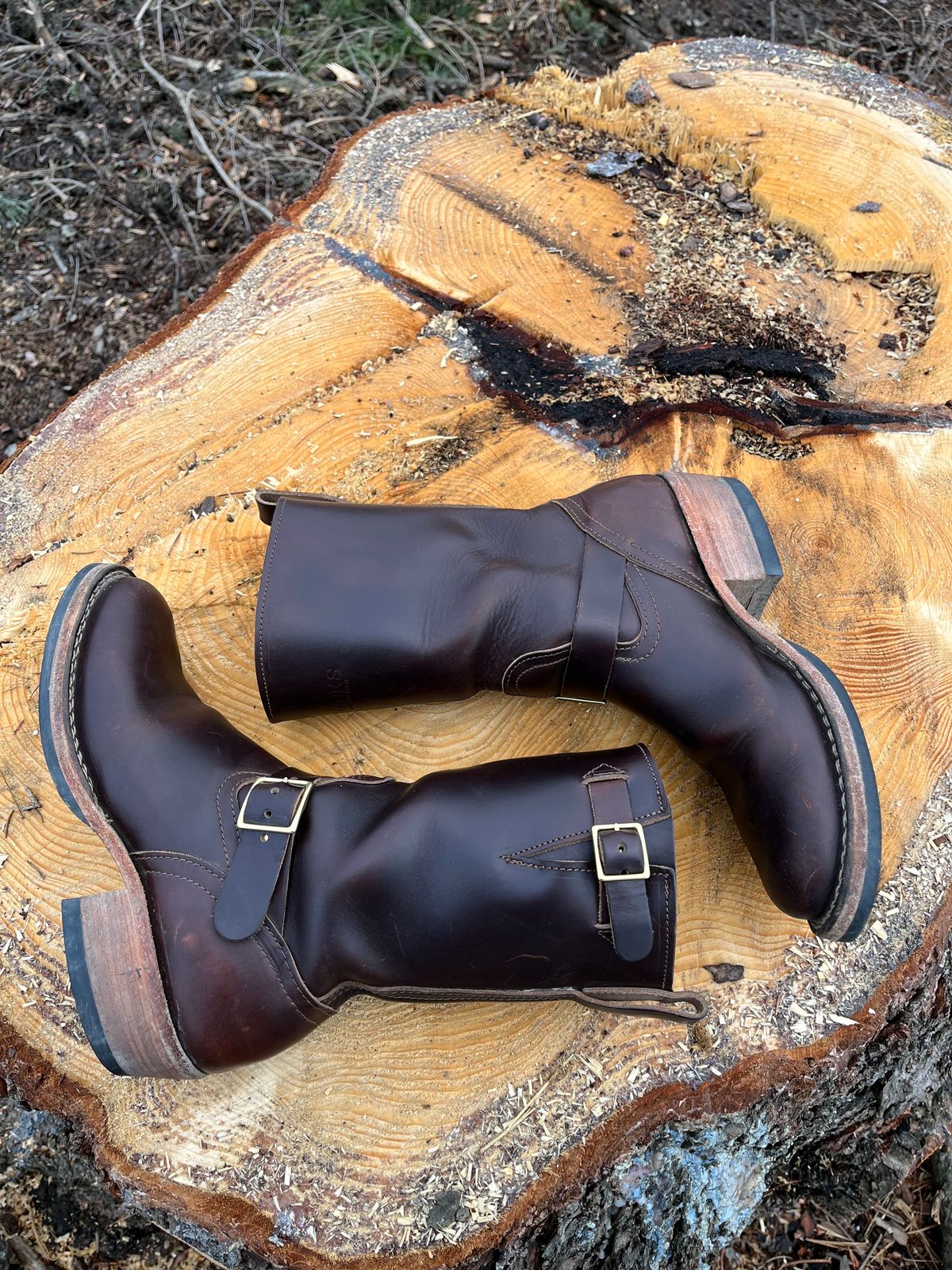 Photo by jeremy.short2 on December 4, 2023 of the Nicks Renegade in Horween Brown Chromexcel.