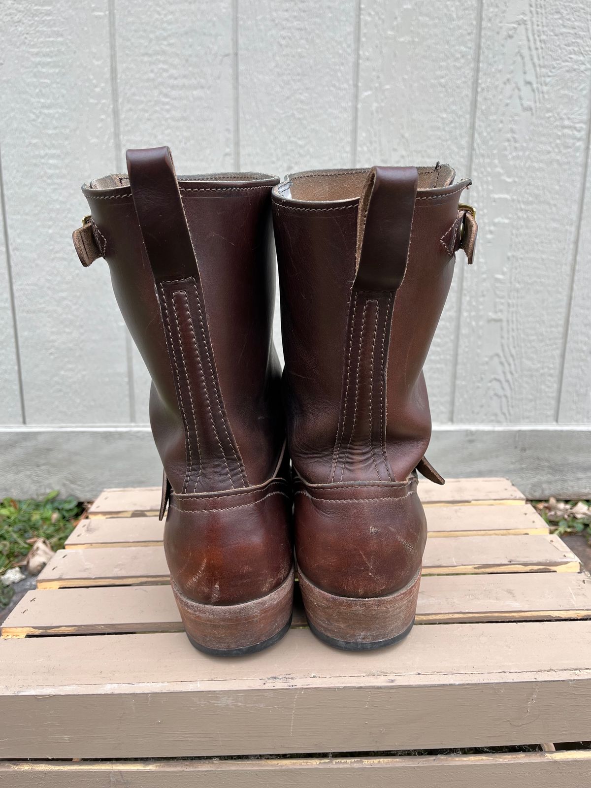 Photo by jeremy.short2 on January 5, 2024 of the Nicks Renegade in Horween Brown Chromexcel.
