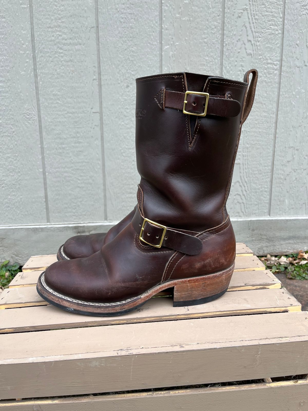 Photo by jeremy.short2 on January 5, 2024 of the Nicks Renegade in Horween Brown Chromexcel.