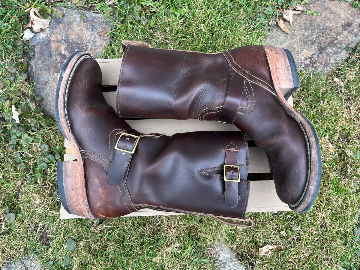 Photo by jeremy.short2 on January 5, 2024 of the Nicks Renegade in Horween Brown Chromexcel.
