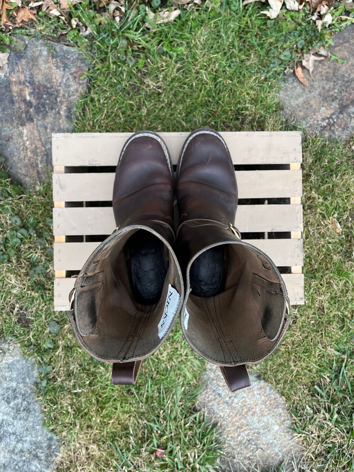 Photo by jeremy.short2 on January 5, 2024 of the Nicks Renegade in Horween Brown Chromexcel.