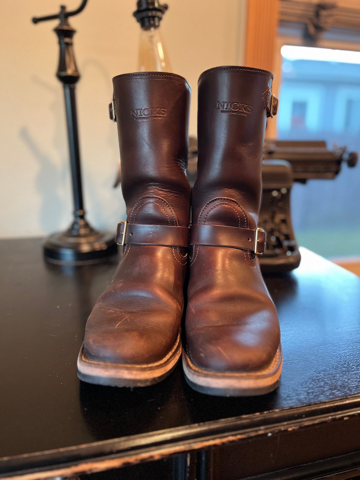 Photo by jeremy.short2 on February 4, 2024 of the Nicks Renegade in Horween Brown Chromexcel.