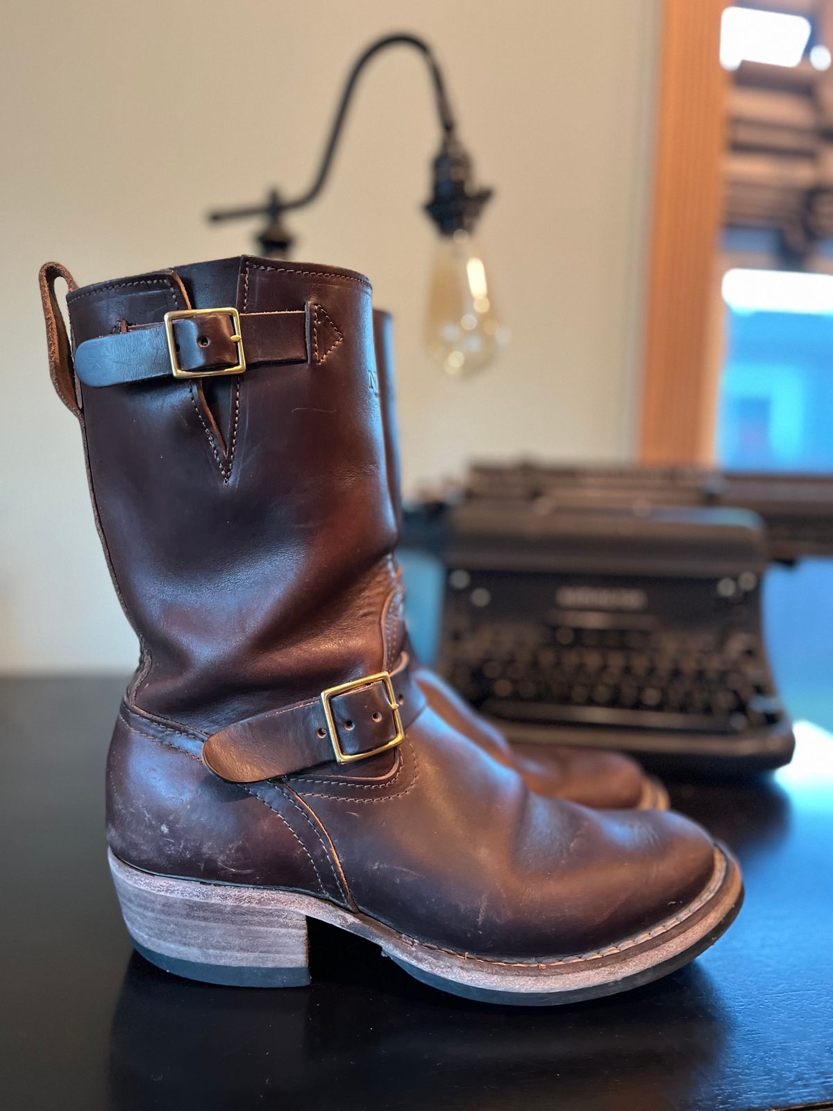 Photo by jeremy.short2 on February 4, 2024 of the Nicks Renegade in Horween Brown Chromexcel.