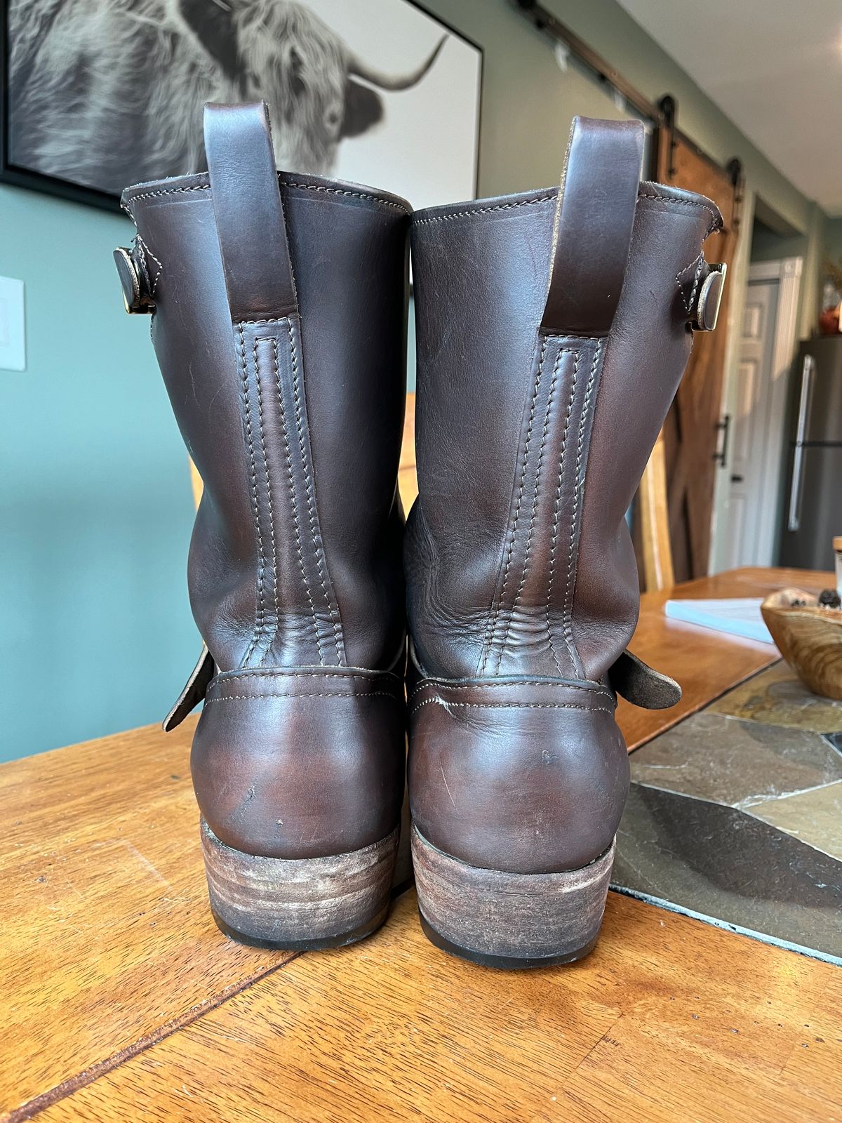 Photo by jeremy.short2 on March 3, 2024 of the Nicks Renegade in Horween Brown Chromexcel.