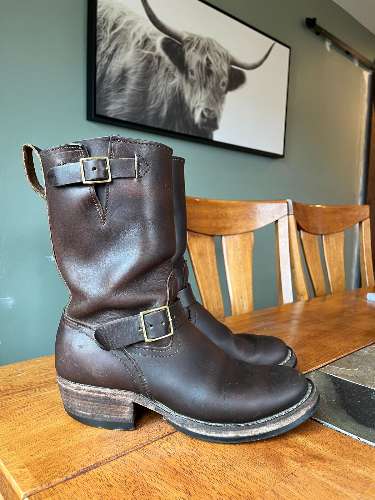 Photo by jeremy.short2 on March 3, 2024 of the Nicks Renegade in Horween Brown Chromexcel.