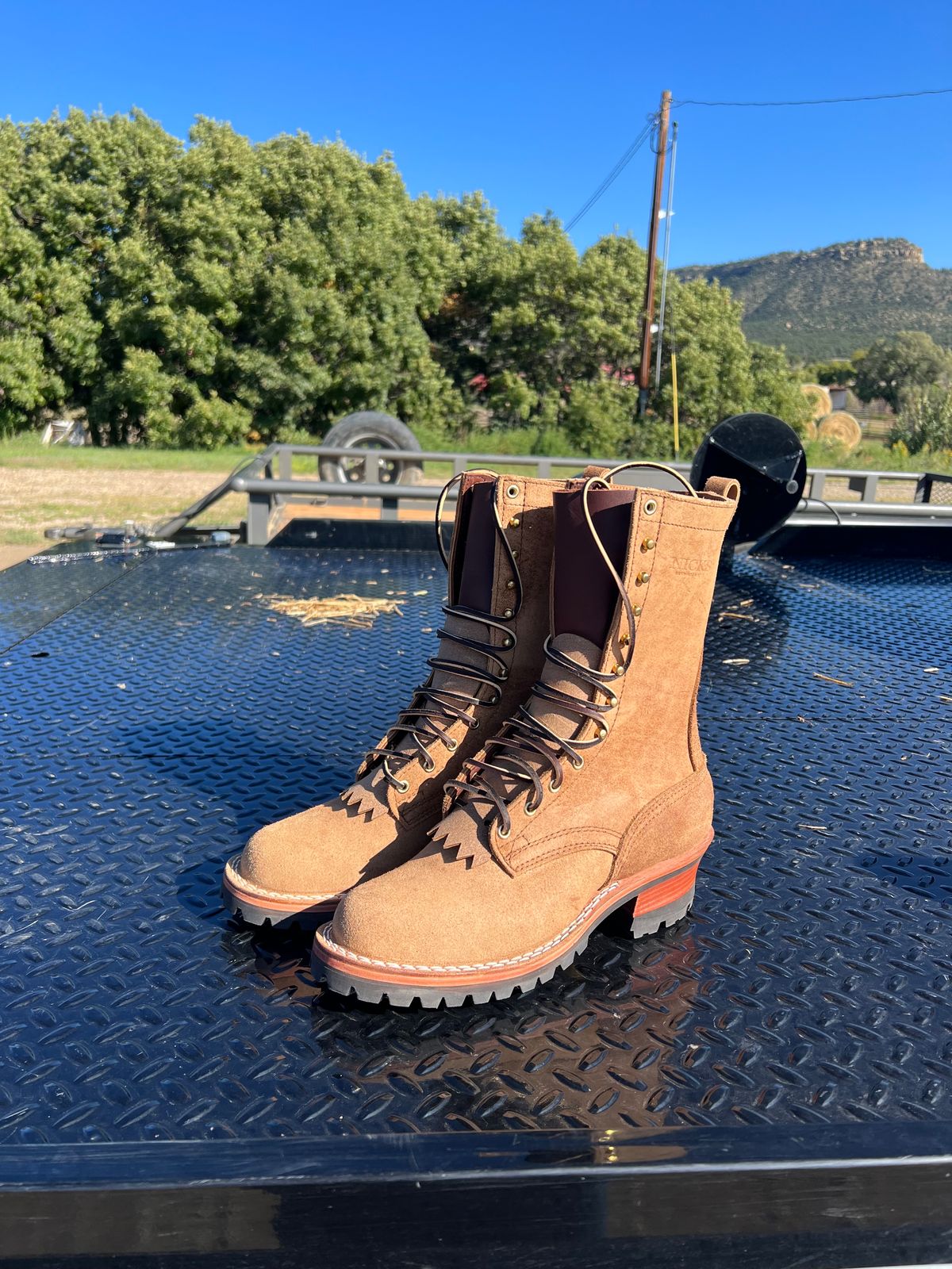 Photo by rturner5 on October 1, 2023 of the Nicks BuilderPro in Seidel 1964 Tan Roughout.