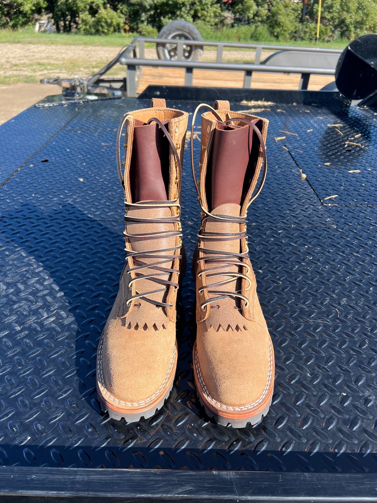 Photo by rturner5 on October 1, 2023 of the Nicks BuilderPro in Seidel 1964 Tan Roughout.