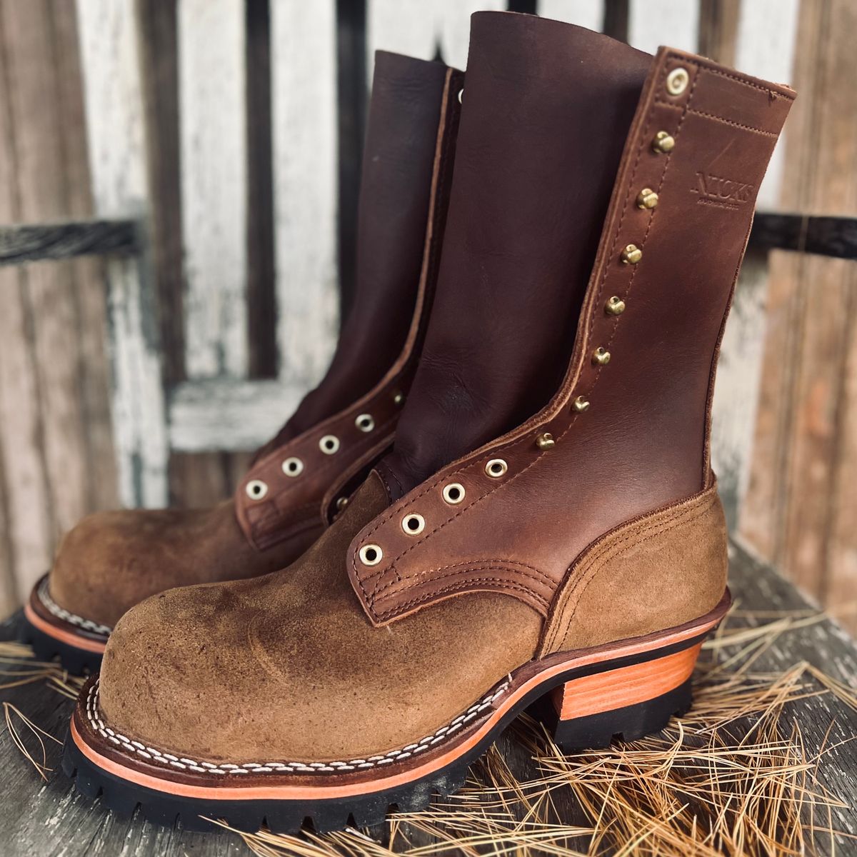 Photo by RyanAK on October 10, 2023 of the Nicks BuilderPro in Seidel 1964 Brown Roughout.