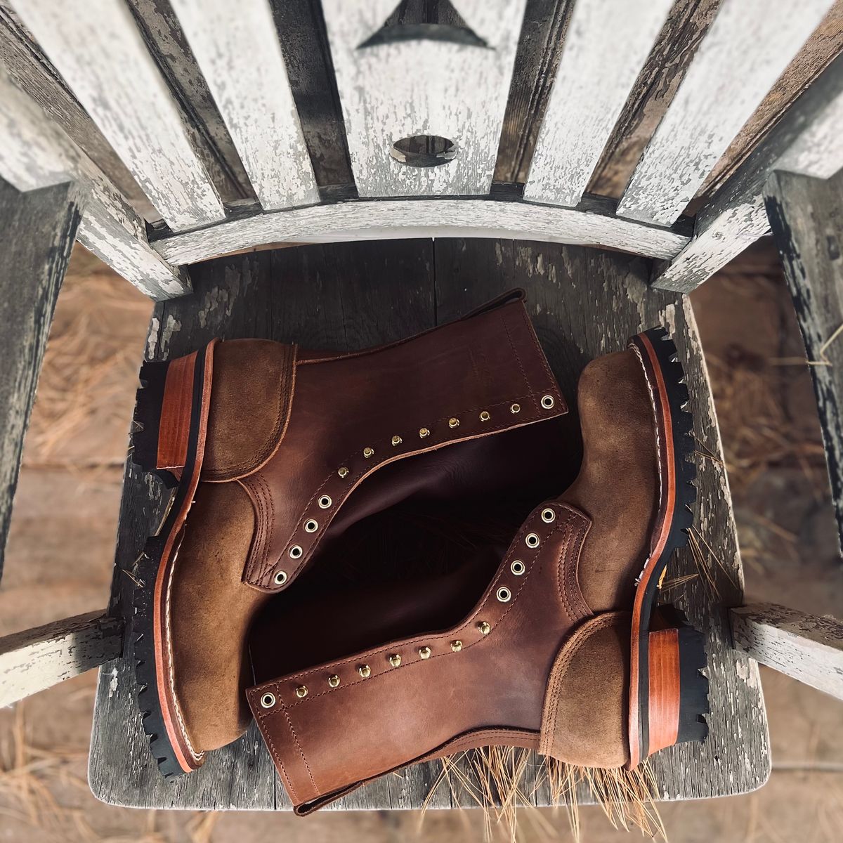 Photo by RyanAK on October 10, 2023 of the Nicks BuilderPro in Seidel 1964 Brown Roughout.