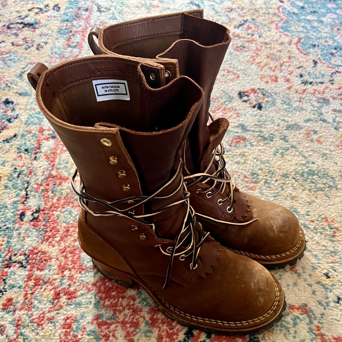Photo by RyanAK on October 13, 2023 of the Nicks BuilderPro in Seidel 1964 Brown Roughout.