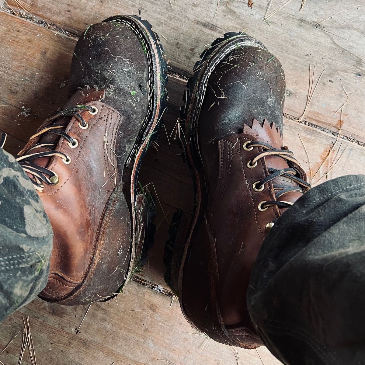 Photo by RyanAK on October 20, 2023 of the Nicks BuilderPro in Seidel 1964 Brown Roughout.