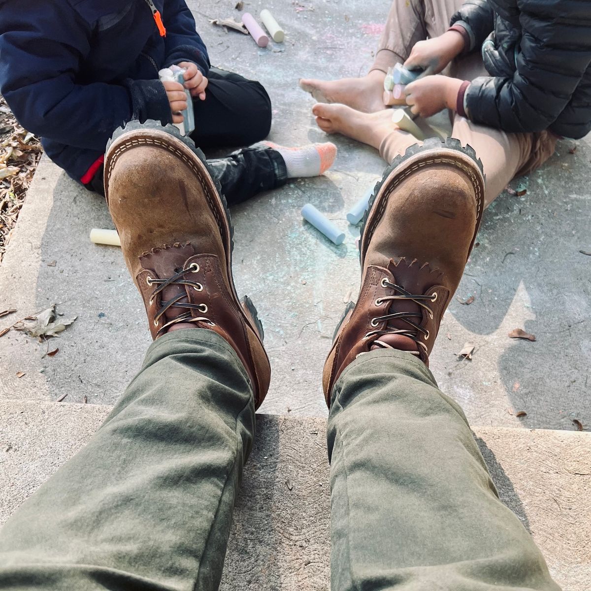 Photo by RyanAK on October 26, 2023 of the Nicks BuilderPro in Seidel 1964 Brown Roughout.