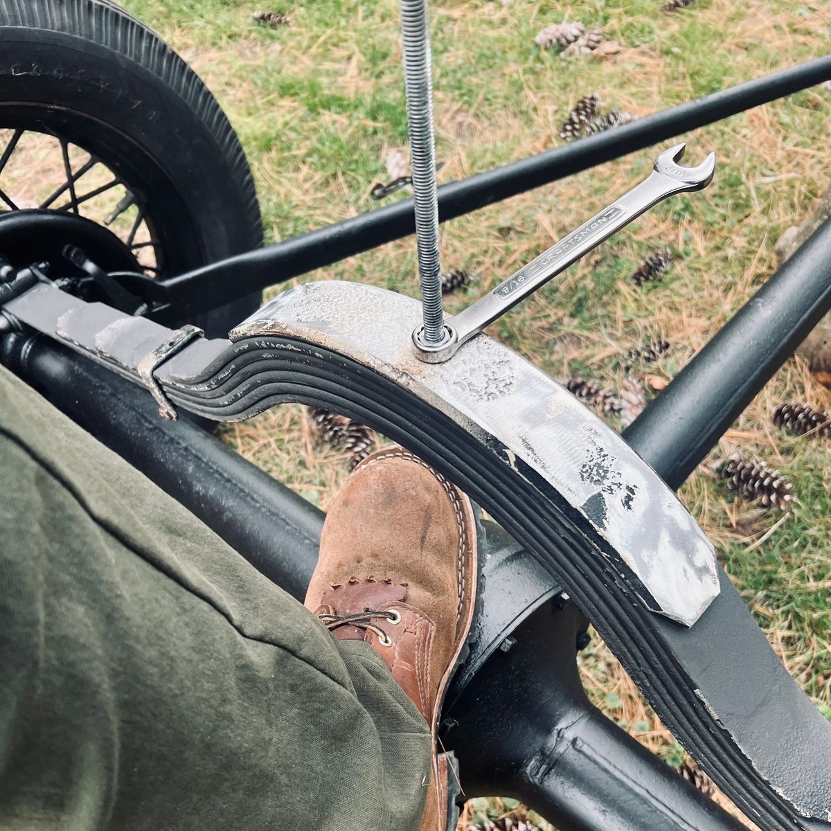 Photo by RyanAK on October 27, 2023 of the Nicks BuilderPro in Seidel 1964 Brown Roughout.