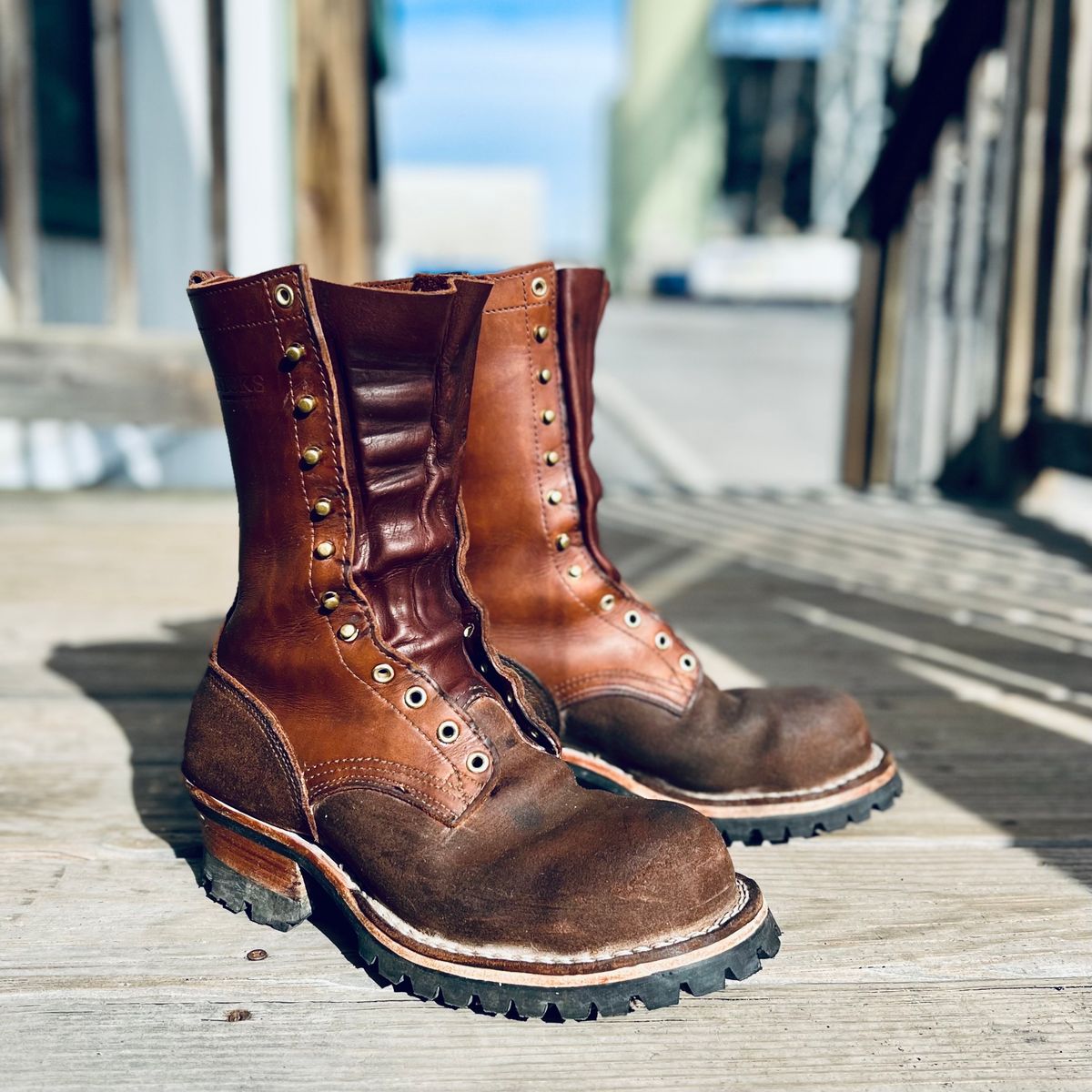 Photo by RyanAK on November 8, 2023 of the Nicks BuilderPro in Seidel 1964 Brown Roughout.