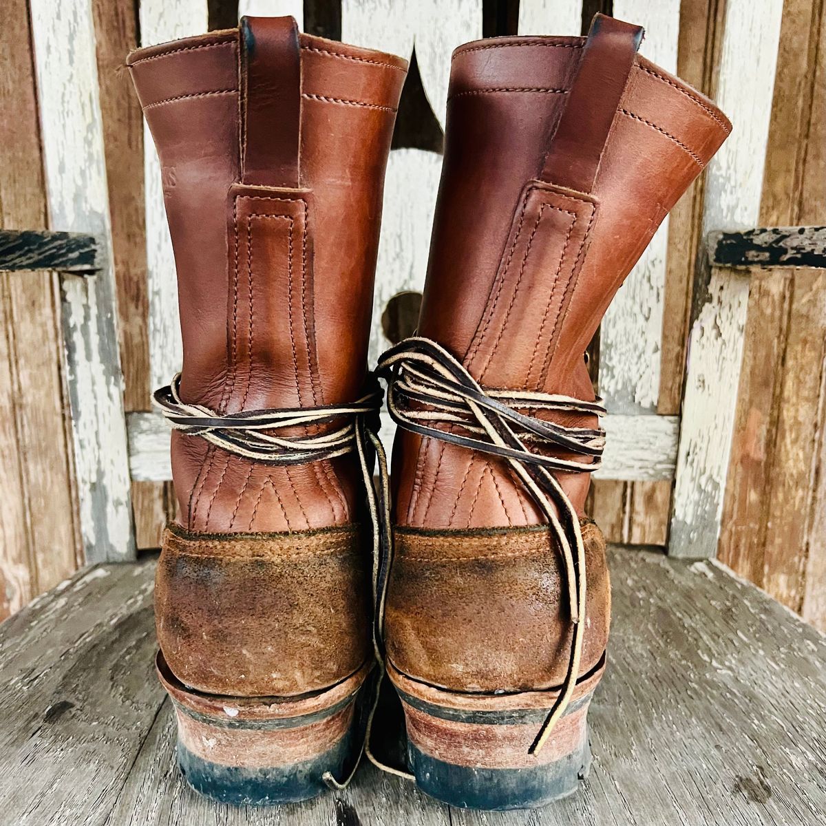 Photo by RyanAK on March 5, 2024 of the Nicks BuilderPro in Seidel 1964 Brown Roughout.